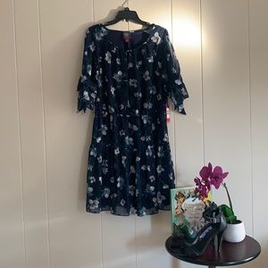 VINCE CAMUTO NEVER BEEN WORN floral dress TAGS ATTACHED SIZE 14